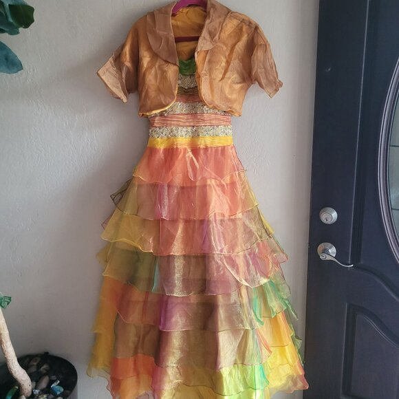 Xcite Dresses & Skirts - Xcite Vintage Beaded Gown Ball Gown Size M